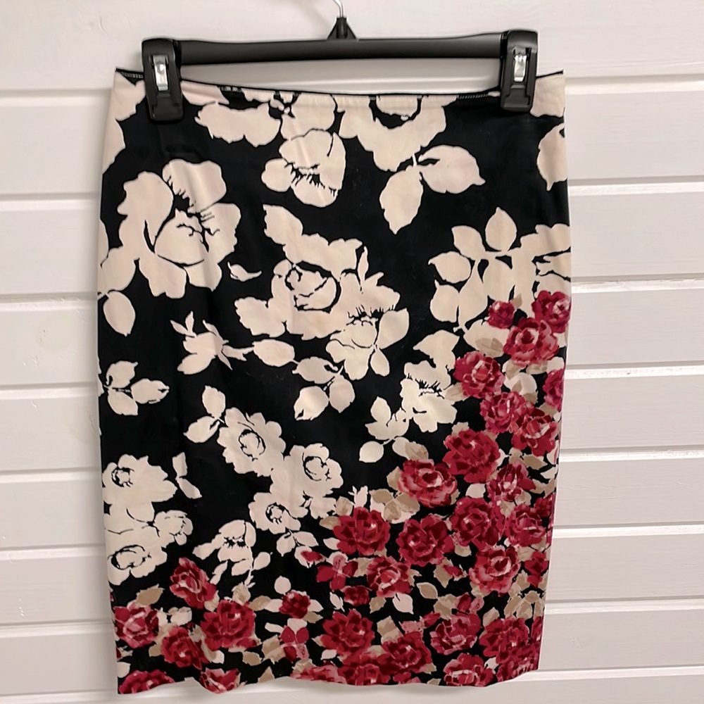 WHBM floral skirt